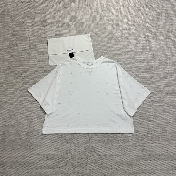 9A+ quality chanel eyelet t-shirt